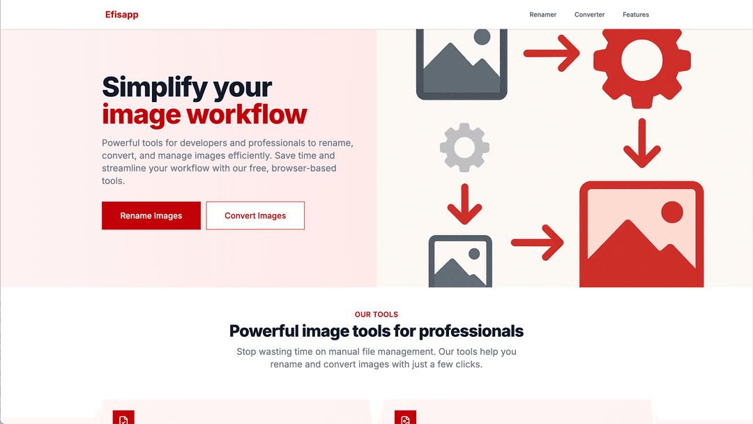 Realizacja strony internetowej Efisapp - Strona Premium | Strony Internetowe Zabrze