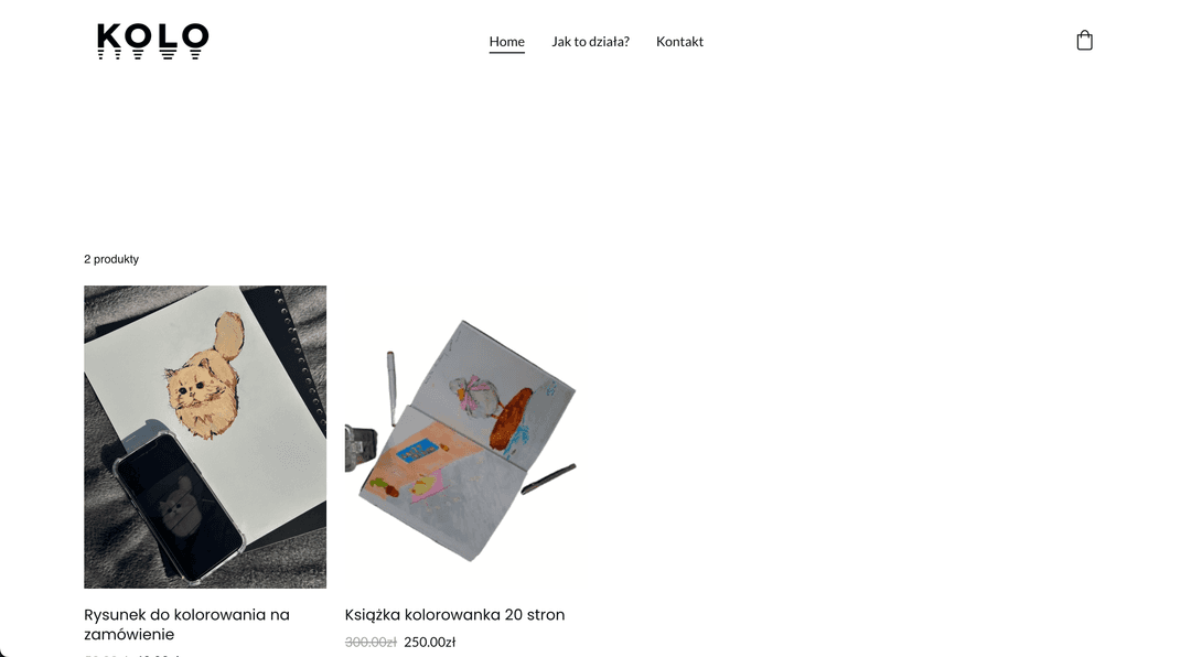 Realizacja e-commerce Kolorowanko – nowoczesny sklep online